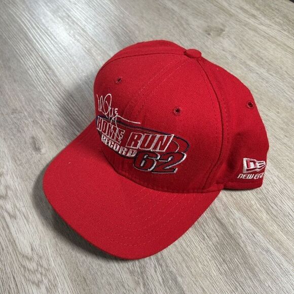 Vintage New Era 1998 Mark McGwire St Louis Cardinals Hat‎ Snapback MLB Red Cap - Picture 8 of 9